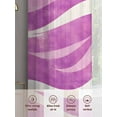 thumbnail image 6 of Pink Wave Sheer Curtains 72 Inches Long 2 Panels Abstract Light Filtering Semi Sheer Window Curtains Drapes for Bedroom Living Room 52"x72", 6 of 7