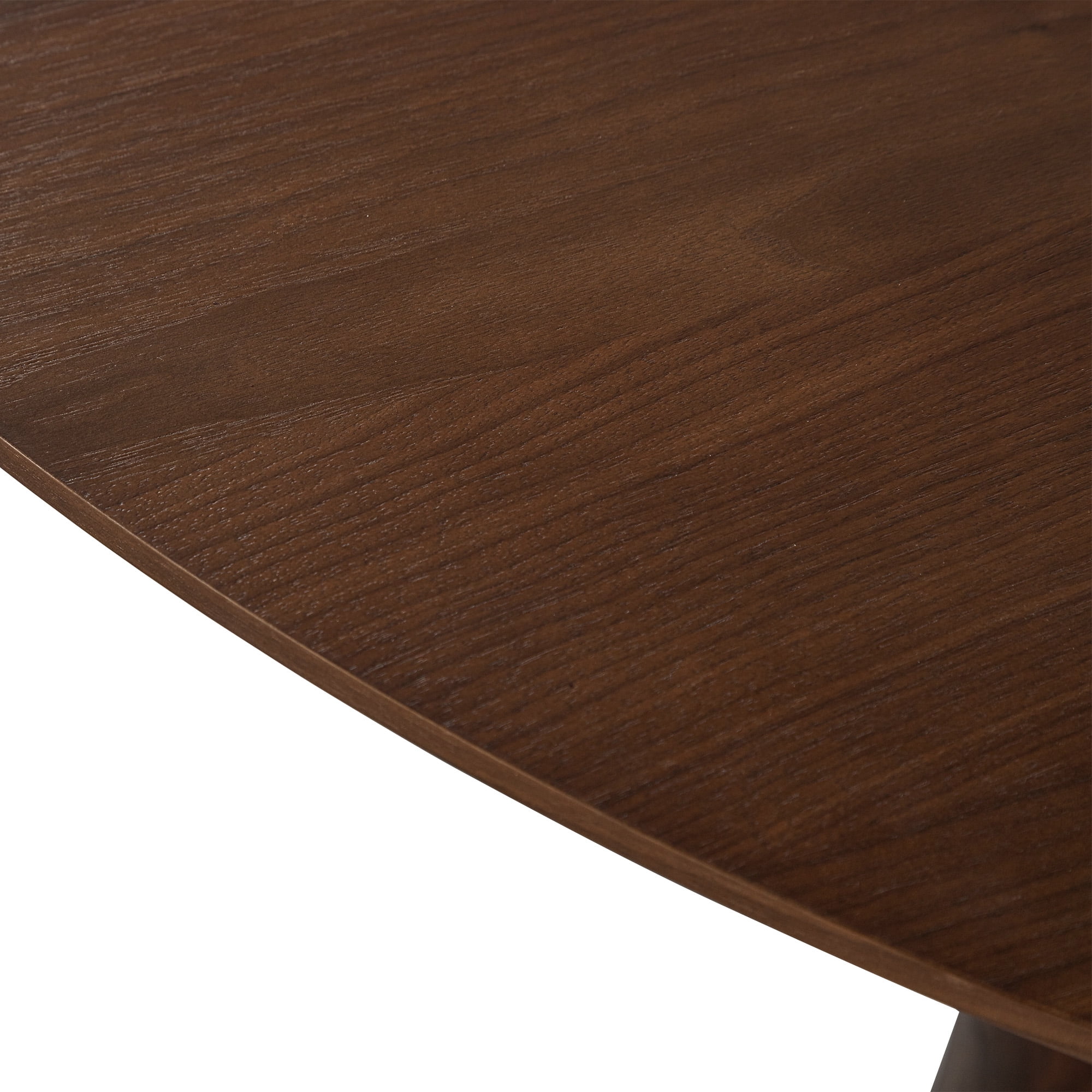 MAYEERTY 67x33.5x30 Modern Oval Dining Table, Contemporary Home Wood Kitchen Table, Walnut