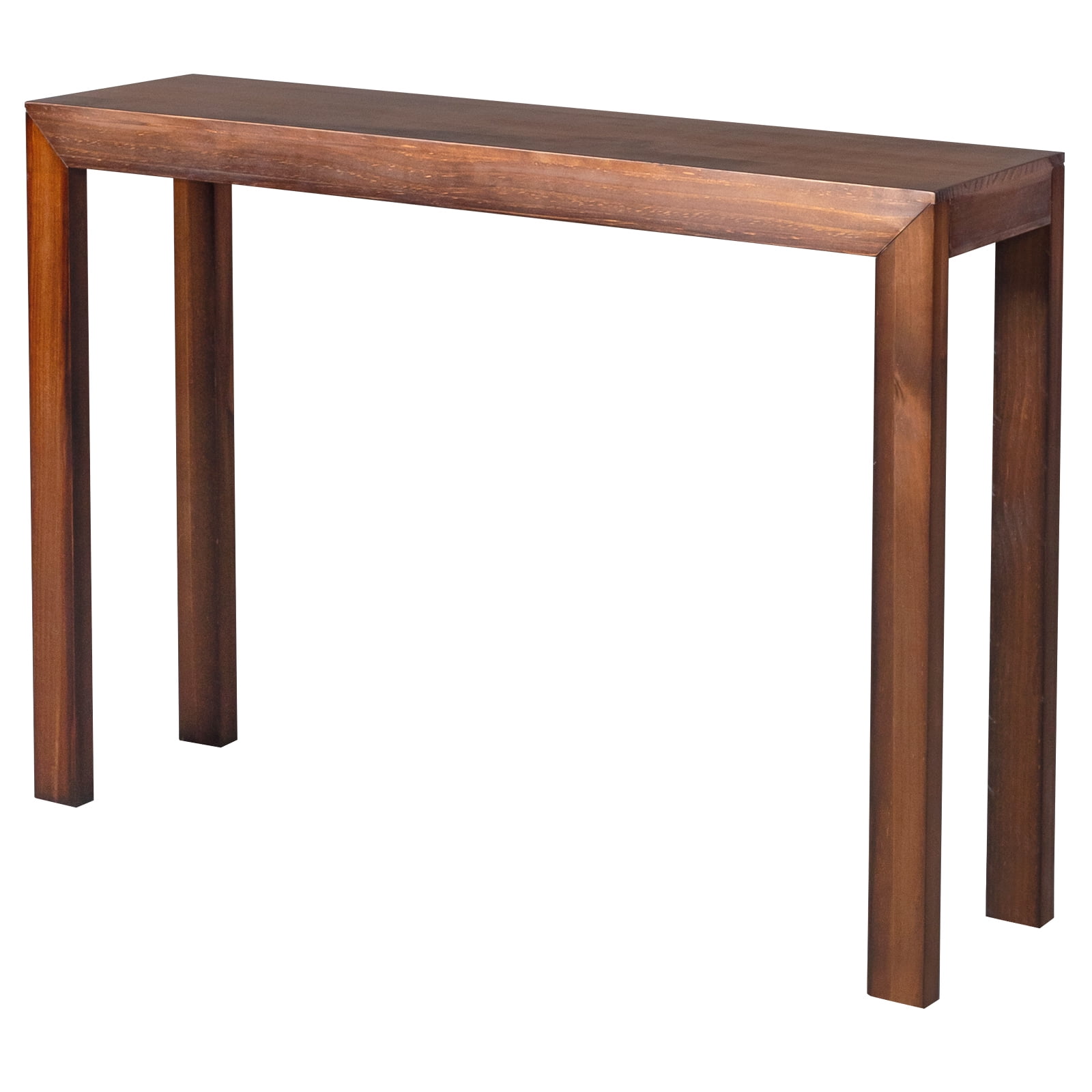 46 inch Pinewood Entryway Table, Console Table Entrance Table, Narrow Sofa Table for Living Room Entryway Hallway, Walnut