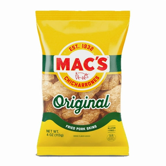 Mac's Original Fried Pork Skins, 4 oz