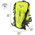 thumbnail image 7 of 45L Internal Frame Hiking Camping Daypack Backpack, Water Resistant, Lime Green, 7 of 7