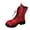 Wine, variant on WAVSUF Women's Combat Mid Calf Boots Side Zip Soft Sole Round Toe Winter Warm Platform Boots Black 7.5