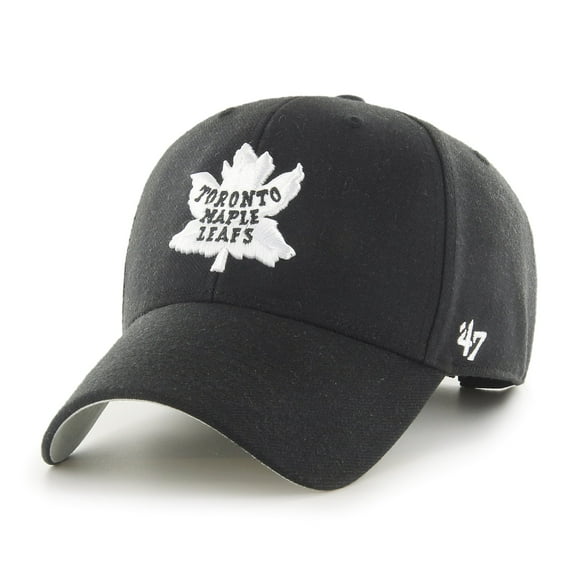 '47 Men's Toronto Maple Leafs Vintage 1926 Logo Black/White MVP Adjustable Hat - One Size