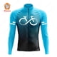 thumbnail image 5 of Jersey de ciclismo de la serie Gradient Color 2023, uniforme de ciclismo de montaña de manga larga para hombre, ropa térmica de polar para bicicleta de carretera, 5 of 5