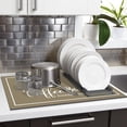 thumbnail image 4 of 16x24in Coffee Cup Pattern Dish Drying Mat: Absorbent Coffee Bar Mat – Fits Under Coffee Maker – Stylish Kitchen Countertop & Dining Room Decoration, 4 of 6