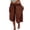 1# Brown, variant on Women's Loose Wide Leg Track Pants Drawstring Pockets Elastic Waist Capri Hiking Pants Sky Blue S