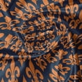 thumbnail image 5 of Ambesonne Fleur De Lis Valance Pack of 2, Orange Heraldic, 54"X12", Indigo Orange, 5 of 5