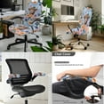 thumbnail image 2 of HELLHERO Boho Mandala Flower Print Office Chair Cover with Armrest Covers, Stretchy Gaming Chair Seat Covers, Office Chairs Armrest Slipcover, Machine Washable, 2 of 6