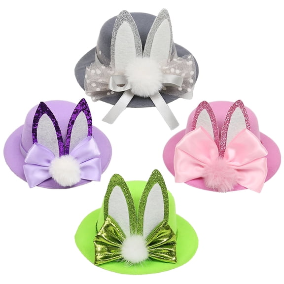 ifundom Easter Hair Pin Set of 4 Assorted Color Fabric Clips Party Accessories for Women Girls