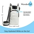thumbnail image 5 of WanderFull Crossbody HydroBag Stylish Puffer Tote for Water Bottle, 5 of 6