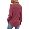 thumbnail image 4 of Fantaslook Womens Tops Dressy Casual Long Sleeve Shirts Fashion Blouses Lightweight Fall Sweaters, 4 of 7