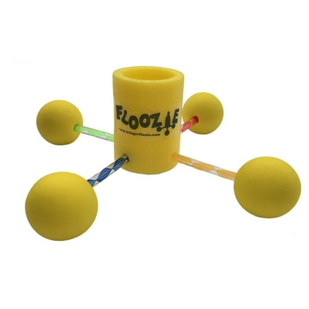 Floozie-Yellow Canister with Yellow Floats, Floating Beverage Holder