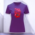 thumbnail image 3 of Playera Blusa De Cerezas Cherry Vibes Vintage Color Morado Talla Mediana Marca Emil SaEs, 3 of 4