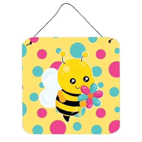 Bee with Flower Wall or Door Hanging Prints