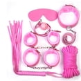 thumbnail image 2 of Juego de juguetes Bondage, 7 piezas/juego de esposas, látigo, cuerda, juego de rol de esclavo, juguete de juego de rol, juguete optimizado para la excelencia, 2 of 8