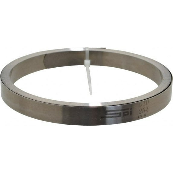 SPI 0.01" Thick x 25 Ft. Long x 1/2" Wide, Feeler Stock Roll High Carbon Steel