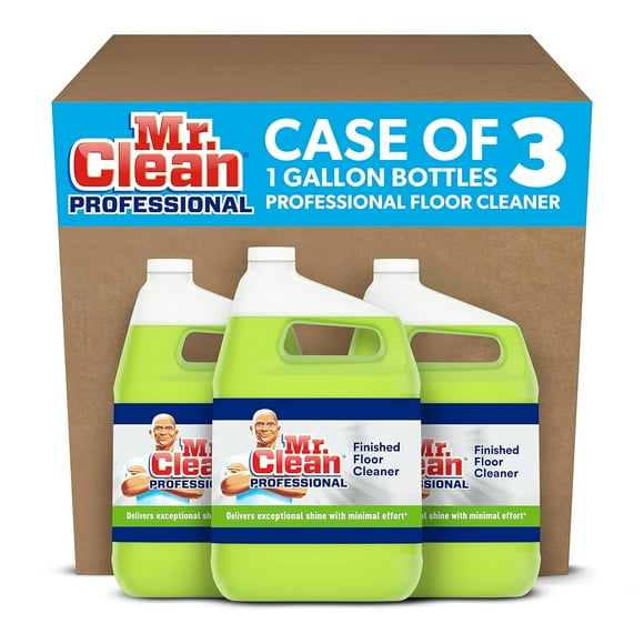 Mr. Clean Nettoyant Professionnel pour Sols Finis, Parfum Citron, 1 Gallon (Lot de 3)