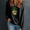 thumbnail image 3 of Charella Sweatshirts for Women St Patricks Day Decorations Long Sleeve Crewneck Tops 2024 Trendy T-shirt,Black,S, 3 of 5
