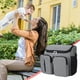 thumbnail image 1 of Bolsa organizadora universal para cochecito, tela 300D, capacidad de 8 kg, diseño de múltiples bolsillos, bolsa de hombro convertible, se adapta a la mayoría de los cochecitos, correas ajustables, 1 of 7