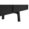 thumbnail image 6 of Holland 4 Door Sideboard Buffet in Black Brushed Oak Wood, 6 of 10