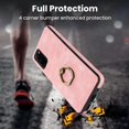 thumbnail image 3 of Allytech for Samsung Galaxy S20 Wallet Case with Card Holder Ring Kickstand Dual Layer Leather Credit Card Slots Protective Shockproof Cover Designed for Samsung Galaxy S20, Pink, 3 of 8