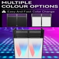 thumbnail image 7 of COZONY 40*45.3inch DJ Facade Portable Booth Table with Lighting Scrim, Foldable DJ Stand with Adjustable Feet for Events Parties,Black, 7 of 7