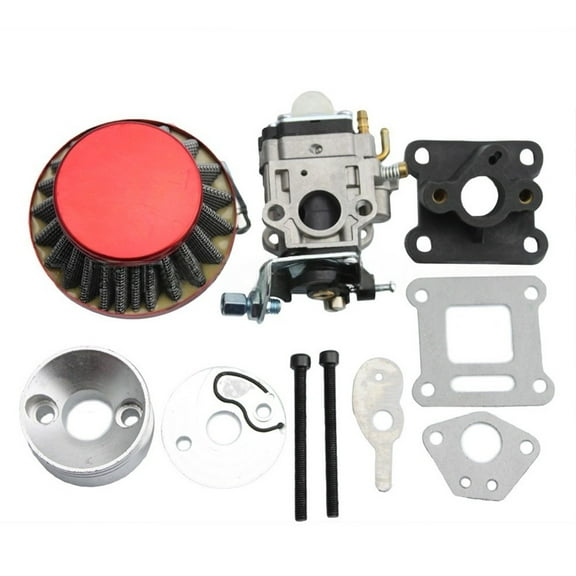 Fankenuo 15mm Carburetor Rebuild Kit with Air Filter For 2-Str 47cc 49cc Mini Motorcycle