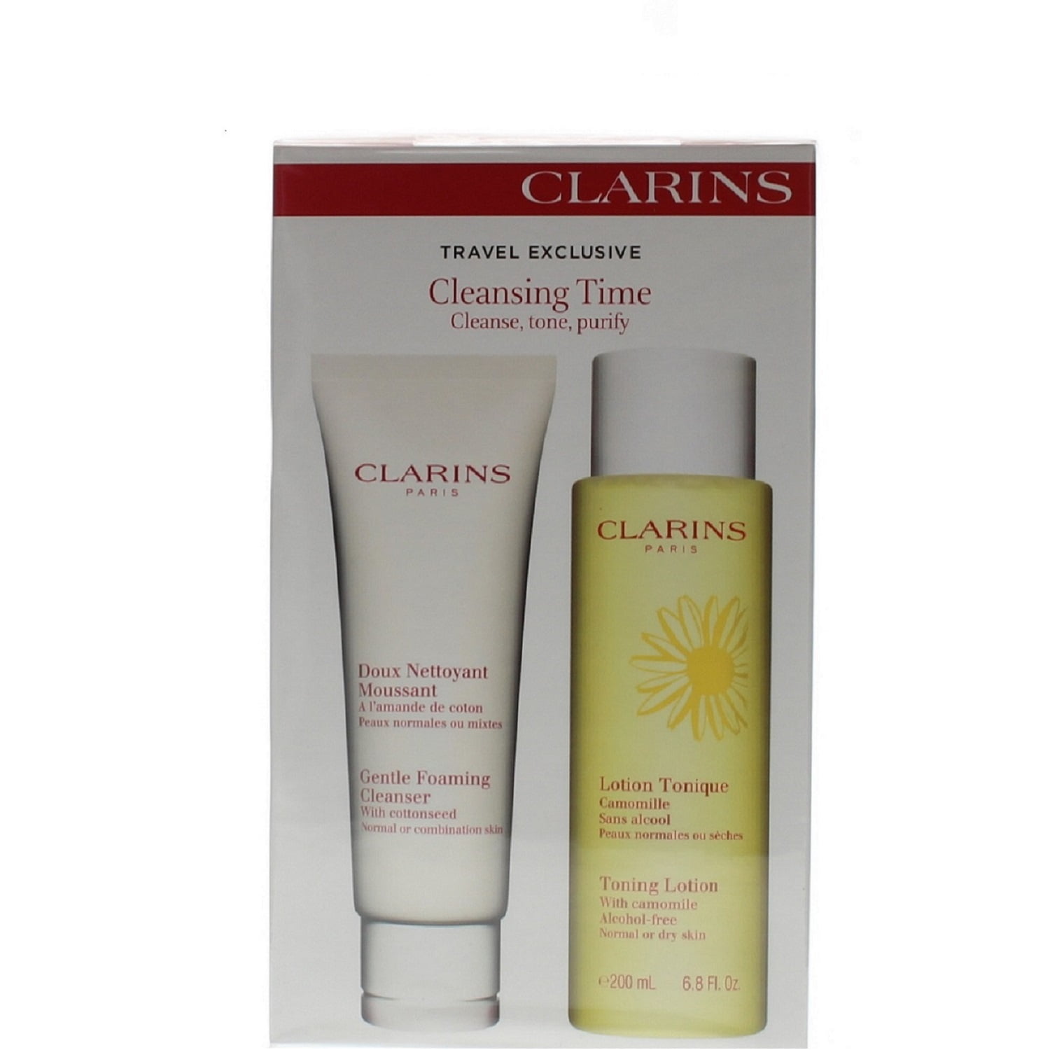 Clarins Travel Exclusive Cleansing Time Set (Gentle Foaming Cleanser