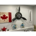 thumbnail image 2 of Horloge Murale Décorative en Métal Hélice d'Avion, 2 of 11