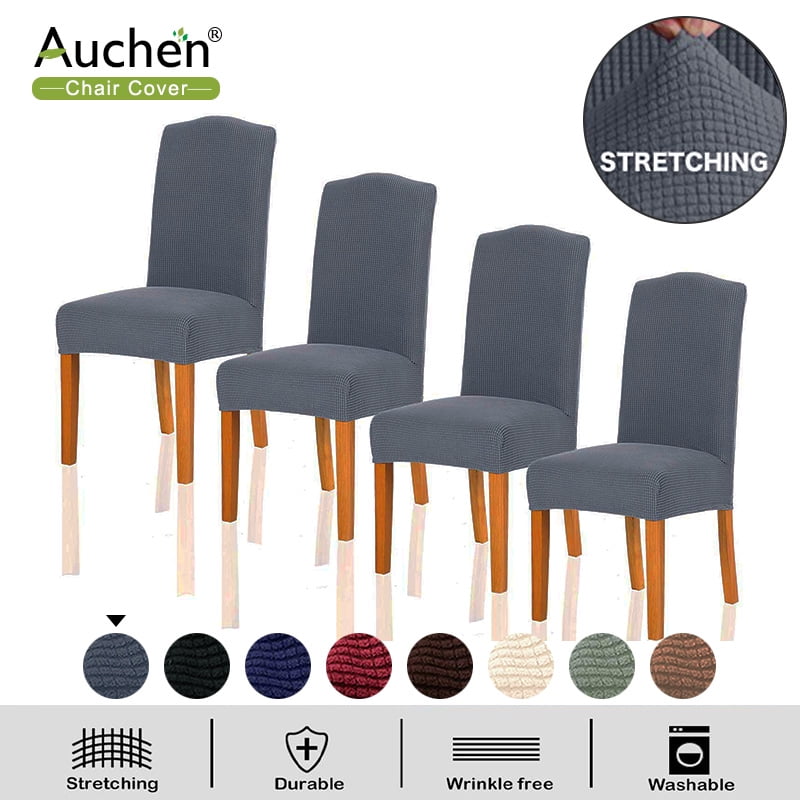 Dining Chair Covers, AUCHEN Chair Covers Set of 4, Parsons ...