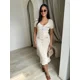 thumbnail image 5 of Vestido de mujer de punto de manga corta, moda de verano, cuello en V, vestidos largos casuales, vestido largo elegante y ajustado 2024, 5 of 5