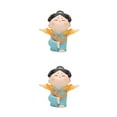 thumbnail image 2 of Destyer Traditional Chinese Lady Yoga Statue Beautiful Car Ornament Xmas Gift Tree Style 2Set, 2 of 6