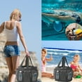 thumbnail image 5 of PRETXORVE Beach Bag, Beach Bags- Sandproof- Mesh Beach Bag for Swim Pool Bag Beach Tote Bag-Toy Tote Bag-Grocery Storage Net Bag, 5 of 7