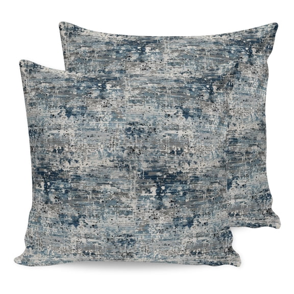 Navy Blue Grey Pillow Covers 16x16 inch Set of 2 Abstract Modern Boho Mottled Vintage Decorative Throw Pillow Covers Soft Cozy Pillowcase Cushion Cases for Couch Sofa Bedroom Home Decor