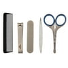 Equate Men's 6 Piece Complete Grooming Kit with Black Case