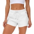 thumbnail image 4 of Women's 2-in-1 Running Shorts Quick Dry Athletic Shorts with Liner & Side Zipper Pockets for Gym Workout, 4 of 8