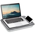 thumbnail image 1 of LAPGEAR Sidekick - computadora de regazo con reborde del dispositivo y soporte para tel&eacute;fono, color gris, se adapta a port&aacute;tiles de hasta 15.6 pulgadas, estilo No. 44215, 1 of 6