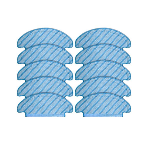 10-pack Washable Mop Pads For Ecovacs T9 Aivi Vacuum Cleaner