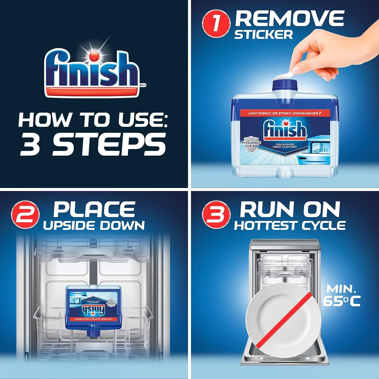 Finish Fresh Scent Liquid Dishwasher Detergent 8.45 oz (Pack of 3)