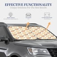 thumbnail image 4 of Vsdgher Dachshund Print Car Windshield Sun Shade, Reflective Sunshade Window Sunshade Sun Visor Protector Fit for Cars,Trucks,SUVs-Small, 4 of 6