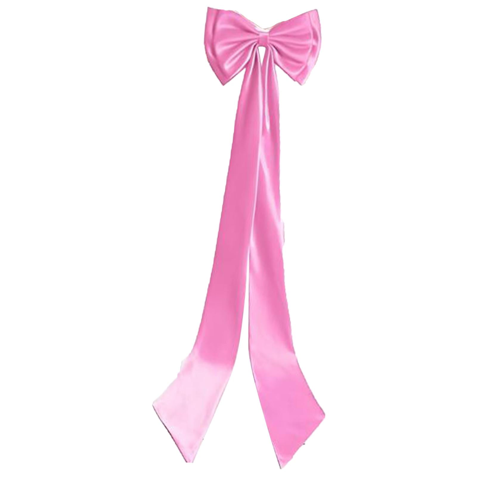 Satin Bow Train Removable Detachable Large Elegant Fabric Statement Accessory for Women Bridal Events