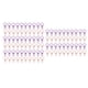 thumbnail image 1 of 100 clips bonitos para encuadernación con forma de flor de dibujos animados, abrazaderas de papel color rosa dorado y morado para el hogar, la escuela y la oficina, 1 of 5