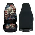 thumbnail image 4 of Uorisanigo Car Seat Cover Sets 2 Pcs Easy to Install Retro Eagle American Flag Front Auto Seat Covers Set Car Accessories Sets for Women Auto Interior Seats Cushion Covers, 4 of 7
