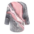 thumbnail image 5 of Qiopertar Tunique Basique à Manches 3/4 Imprimée Col Rond Boutonnée Blouses en Solde Livraison Gratuite jusqu'à 90 % de Réduction, 5 of 5