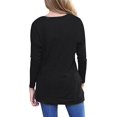 thumbnail image 2 of Camiseta informal de manga larga para mujer, cuello redondo, camiseta suelta, blusa XL TUNC Sencillez, 2 of 4