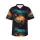 thumbnail image 1 of Fotbe Underwater Treasure Chest Camisa Hawaiana para Hombre Unisex – Camisa Casual de Verano con Botones de Manga Corta de Algodón y Lino,Large, 1 of 7