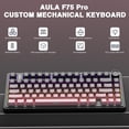 thumbnail image 2 of Teclado mecánico inalámbrico AULA F75 Pro 75% RGB Rosa y Negro, 2 of 8