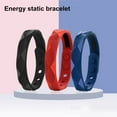 thumbnail image 2 of Mosey 2Pcs Anti Static Bracelet Adjustable Multi-Hole Improved Sleep Quality Relaxation Unisex Waterproof Silicone Energy Balance Bracelet, 2 of 8