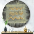 thumbnail image 3 of Designart 'Galm Abstract I' Glam Metal Circle Wall Art, 3 of 3