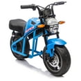 thumbnail image 5 of 24V 300W Ride on Toys Motorcycle, Electric Motorcycle with Twist Grip Throttle, Max Speed 11.18 MPH, Ride on Car With Dual Suspension for Big Kids Boys Girls 6-12, Blue, 5 of 14